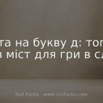 Міста на букву д: топ-80 назв міст для гри в слова